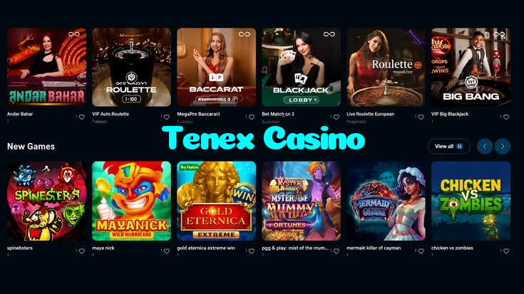 Tenex Casino خوش آمدید بونس +600% پیشکش موبائل ایپ کے پروموشن سیکشن میں دکھائی دیتی ہے۔